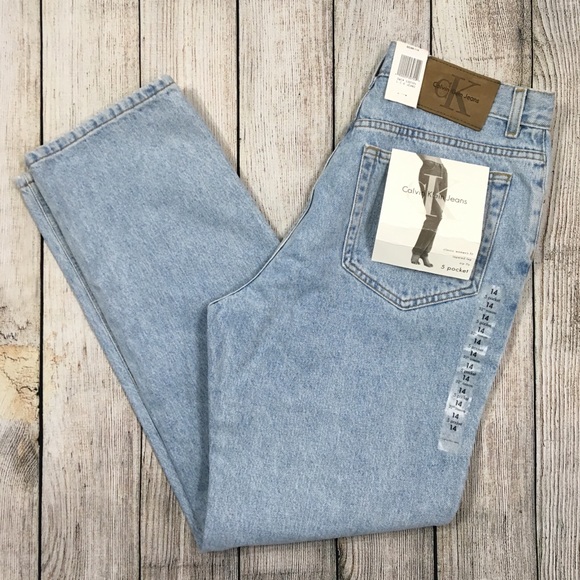 Calvin Klein Denim - Vtg 90s Calvin Klein | Blue High Waisted Mom Jeans